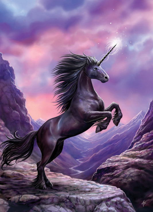 Greeting the Dawn by Anne Stokes, Greeting Card