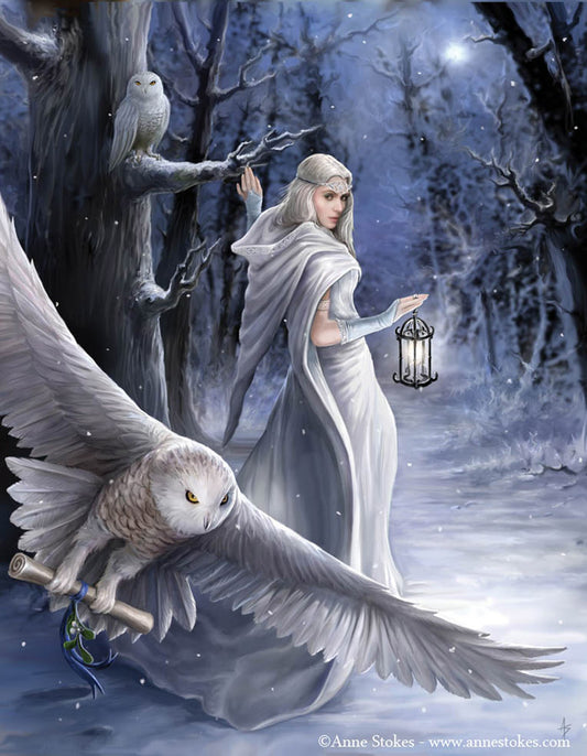 Midnight Messenger by Anne Stokes, Greeting Card