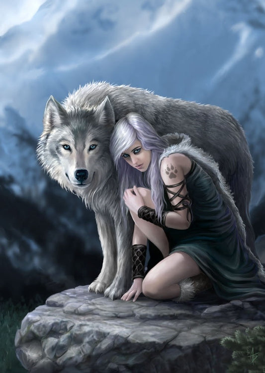 Protector by Anne Stokes, Greeting Card
