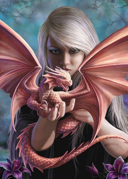 Dragonkin by Anne Stokes, Greeting Card