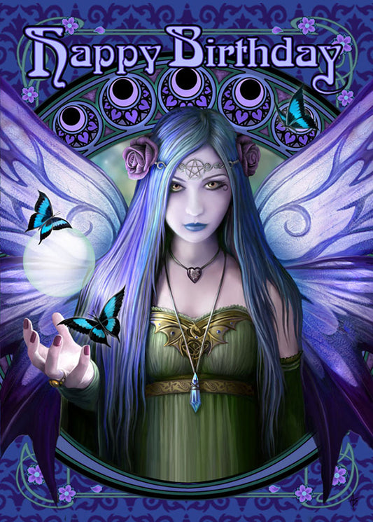 Mystic Aura by Anne Stokes, Greeting Card