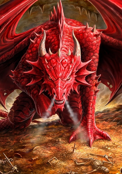 Dragon's Lair by Anne Stokes, Greeting Card