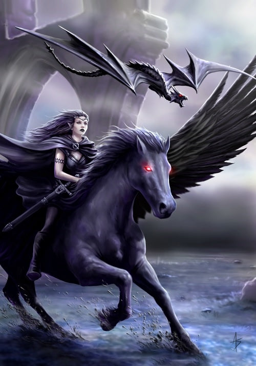 Realm of Darkness by Anne Stokes, Greeting Card