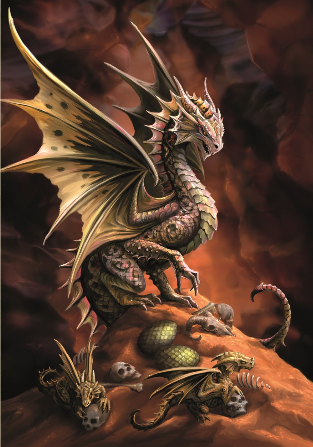 Desert Dragon by Anne Stokes, Greeting Card