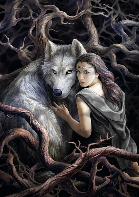 Soul Bond by Anne Stokes, Greeting Card