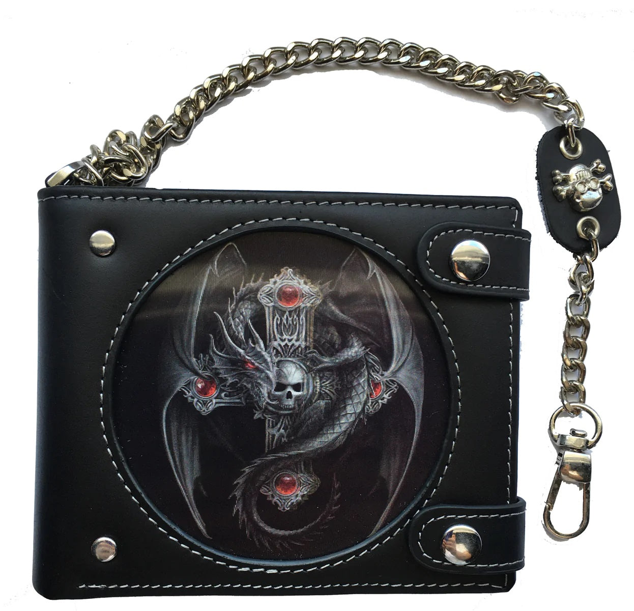 Gothic Dragon by Anne Stokes - 3D Lenticular Bi-Fold Faux Leather Wallet