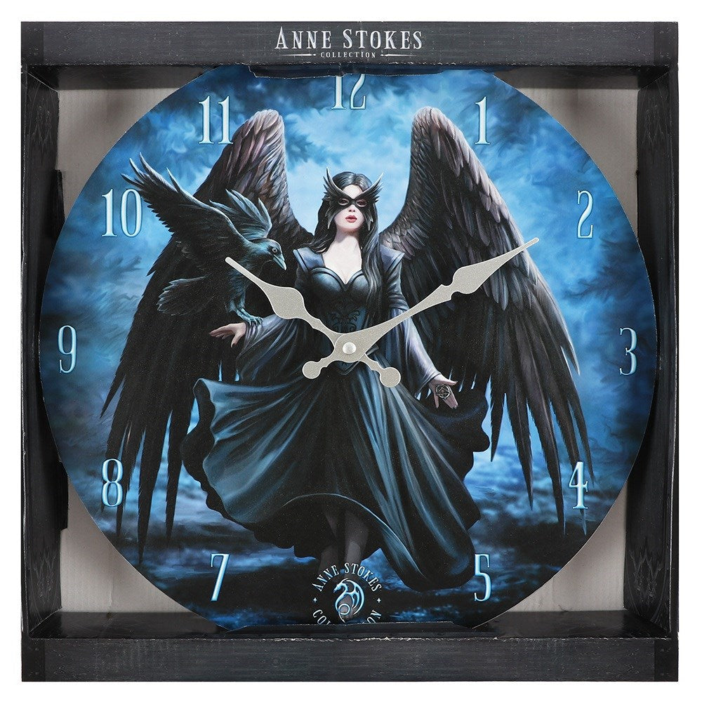Raven by Anne Stokes, Wall Clock