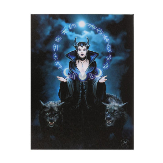 Moon Witch af Anne Stokes, stort lærredstryk