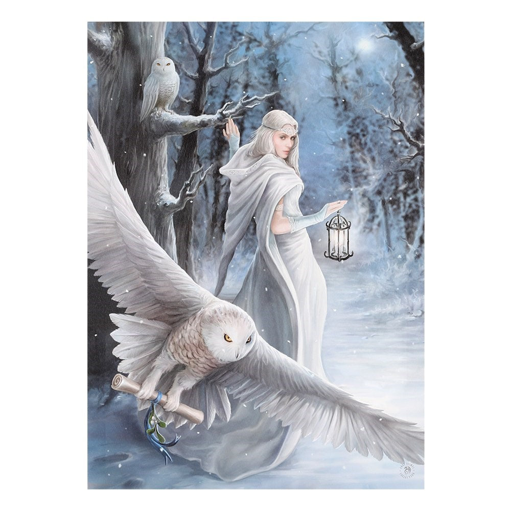 Midnight Messenger af Anne Stokes, stort lærredstryk