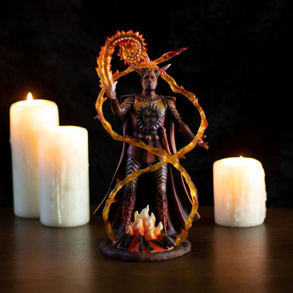 Fire Elemental Wizard by Anne Stokes, Figurine