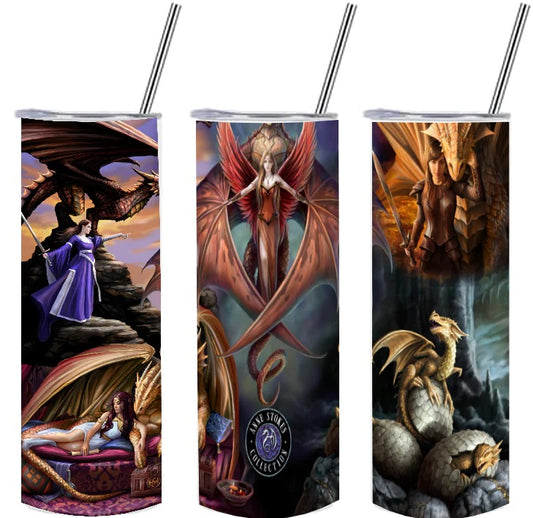 Copperwing-collage door Anne Stokes, Tumbler