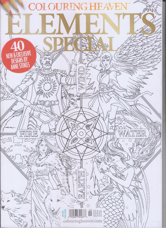 Farvelægning Heaven Elements Special Issue # 90 Med Anne Stokes