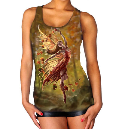 Autumn Fairy by Anne Stokes - Women's Vest Top