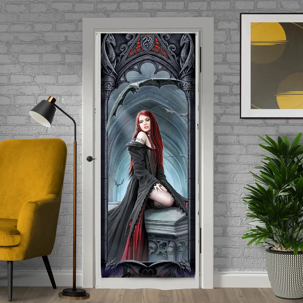 Await the Night by Anne Stokes, Door Banner