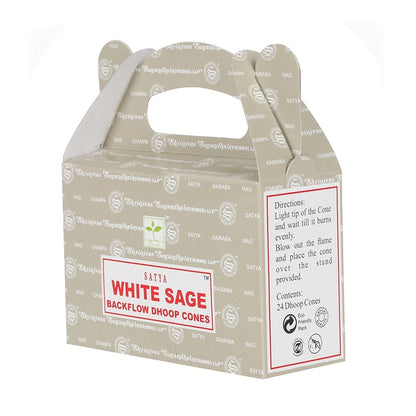 Satya White Sage Backflow Dhoop Cones