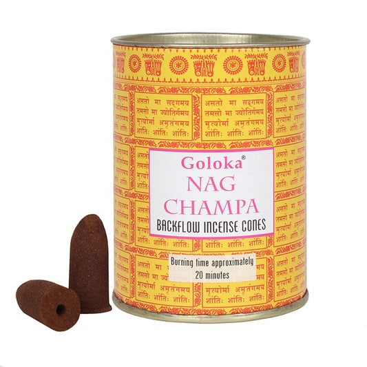 Nag Champa, Backflow Incense Cones