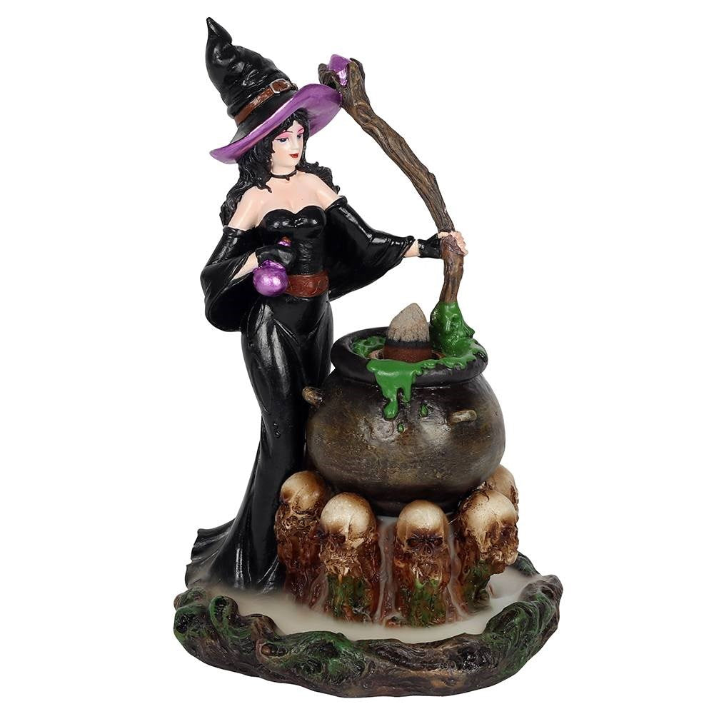 Witch with Cauldron, Backflow cone incense burner
