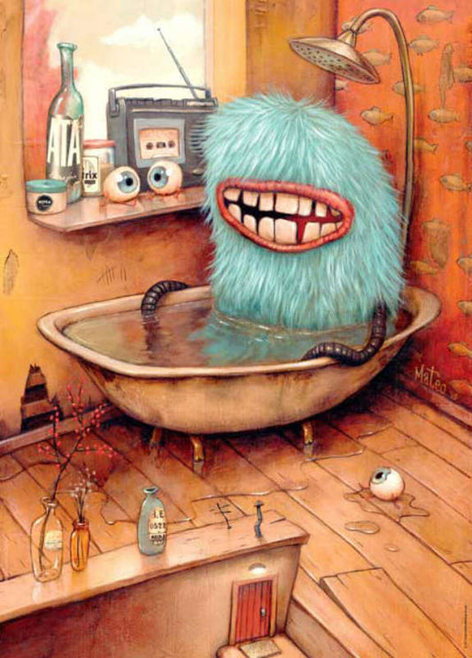 Zozoville badkuip van Mateo Dineen, puzzel van 1000 stukjes