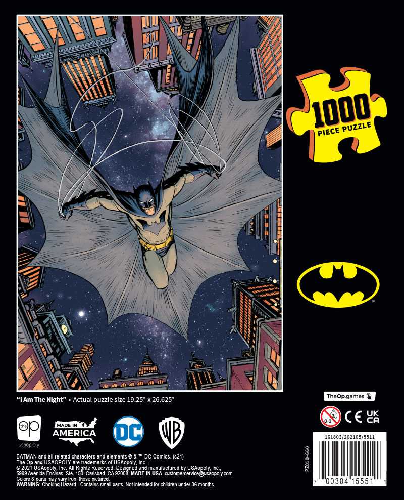 Batman - I am the Night af DC Comic's, 1000 brikker puslespil