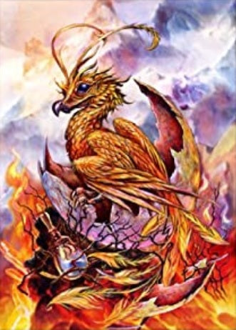 Geboorte van Phoenix door Briar, gemonteerde print