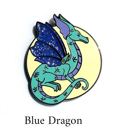 Blue Dragon af Amy Brown, Pin