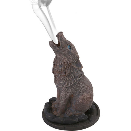 Wolf cone incense holder by Lisa Parker
