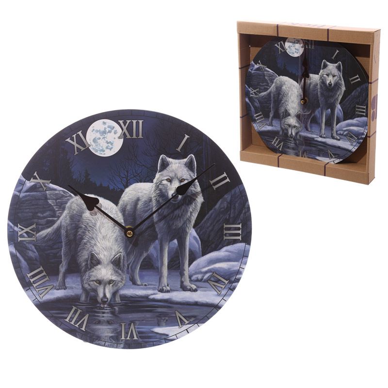 Lisa Parker Warriors of Winter Wolf Picture Clock