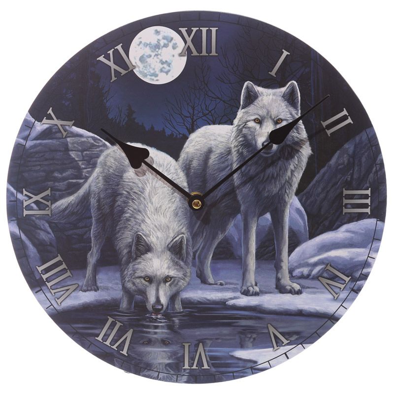 Lisa Parker Warriors of Winter Wolf Picture Clock