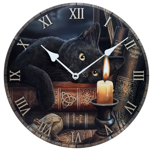 Lisa Parker Witching Hour Cat Picture Clock