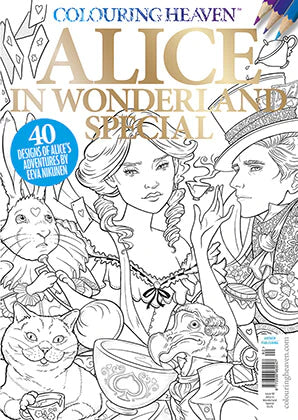 Colouring Heaven Alice in Wonderland Special Issue 92 Featuring Art by EEva Nikunen