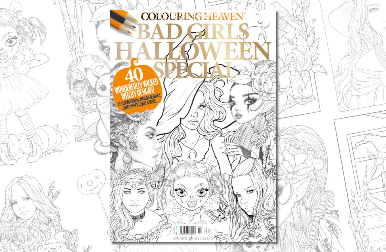 Colouring Heaven Bad Girls Halloween Special Issue 93