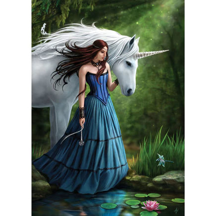 Contemplation by Anne Stokes, Mounted Print