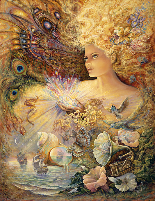 Crystal of Enchantment by Josephine Wall, Mounted Print