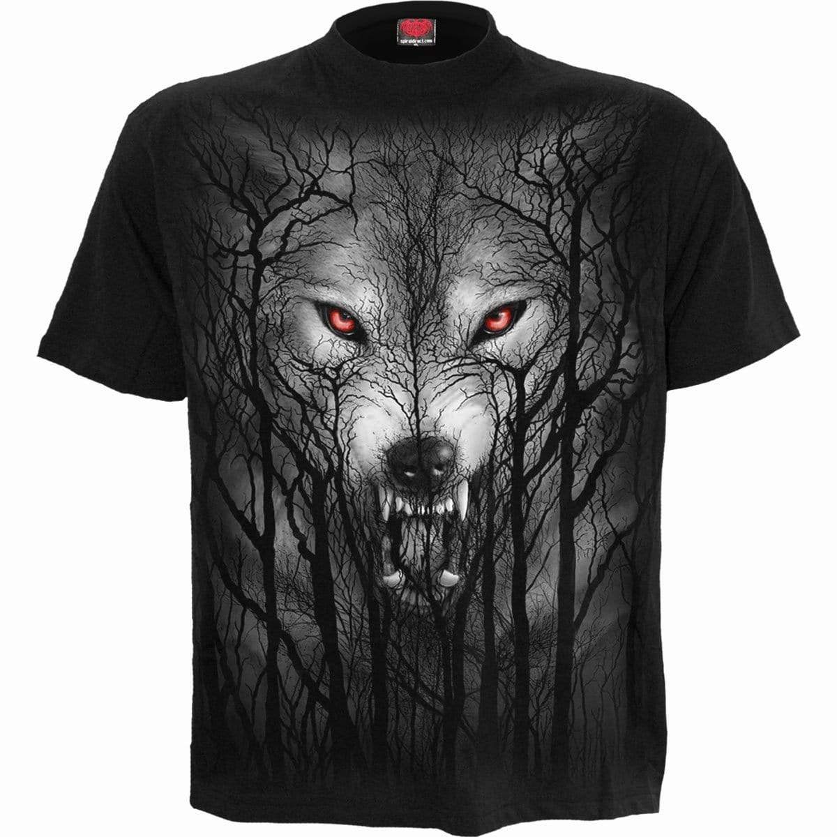 FOREST WOLF - T-Shirt Sort