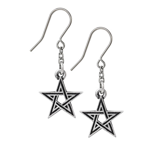 Black Star Earrings by Alchemy England