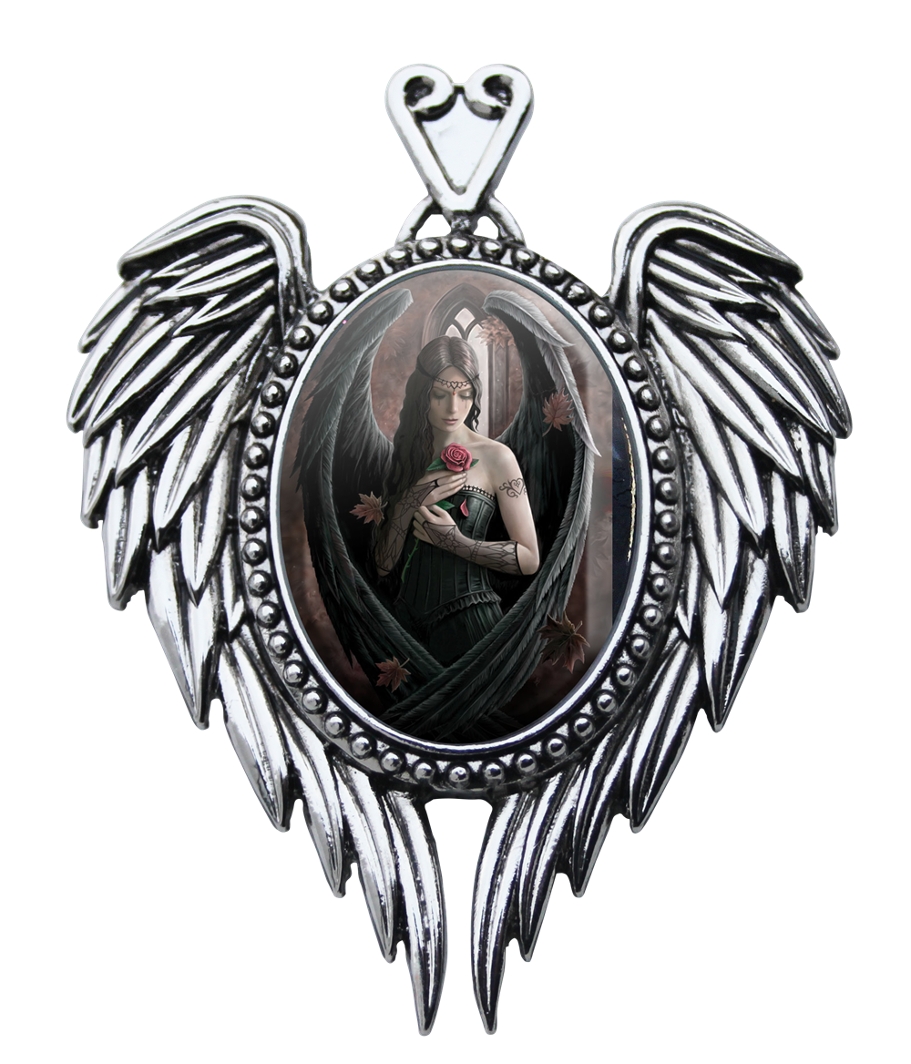Angel Rose by Anne Stokes, Cameo Pendant