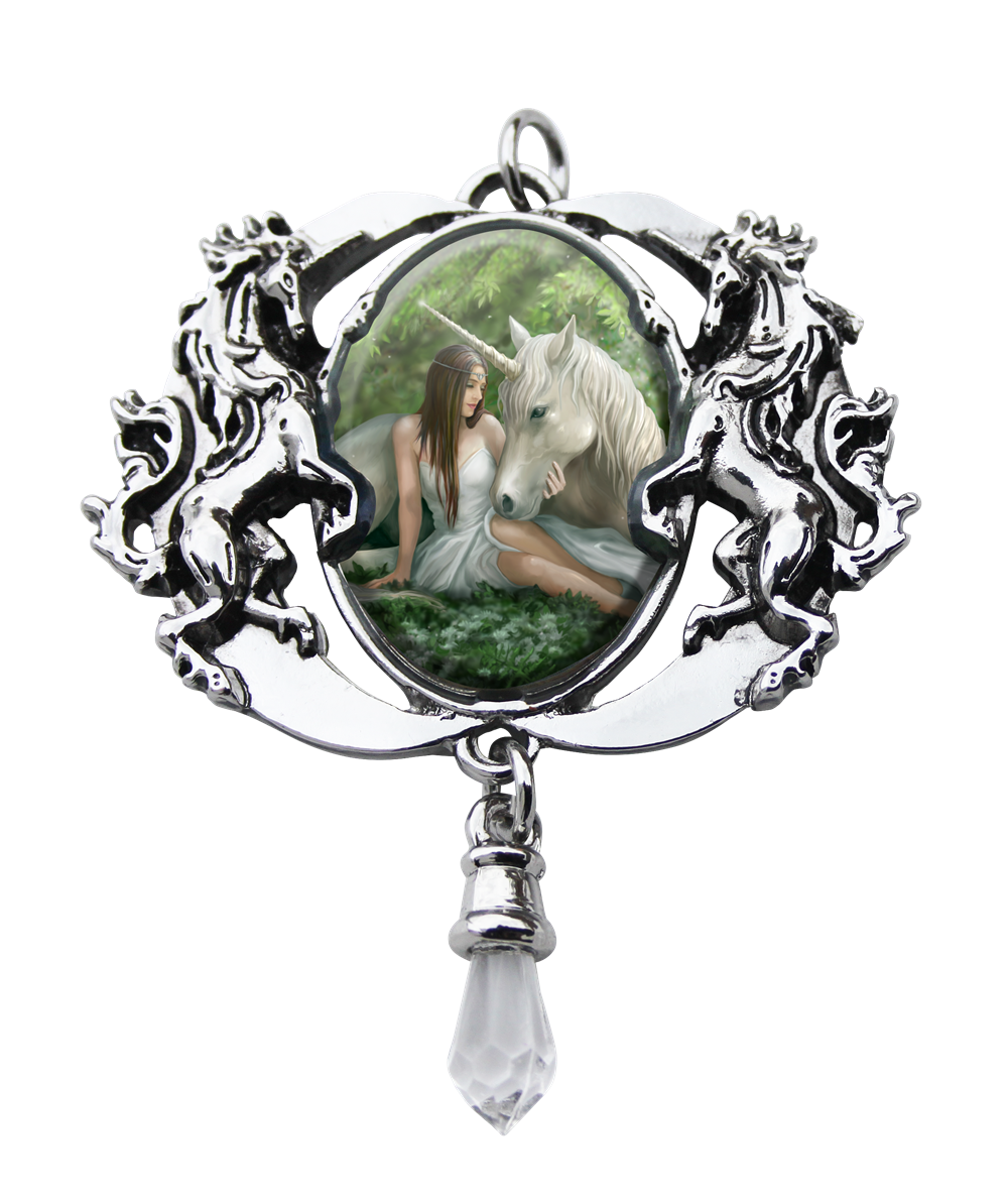 Pure Heart by Anne Stokes, Cameo Pendant