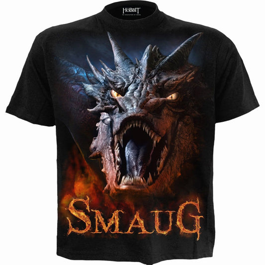 THE HOBBIT - SMAUG - T-Shirt Sort