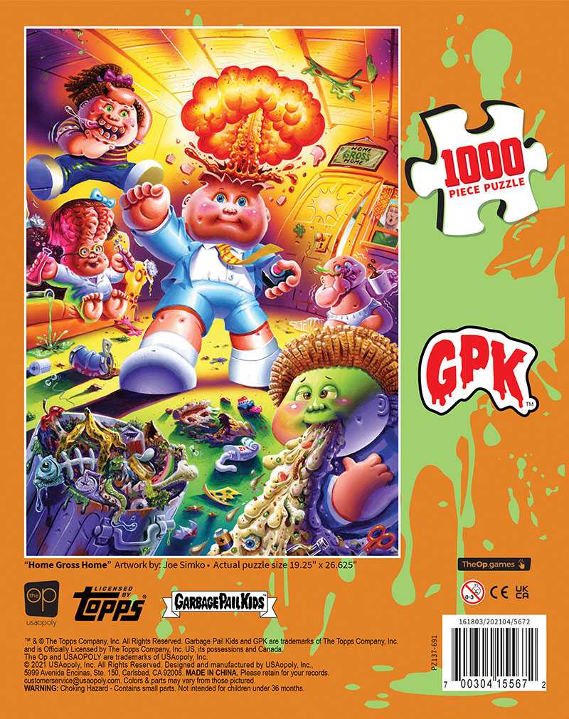 Garbage Pail Kids - Home Gross Home, 1000 Piece Puzzle