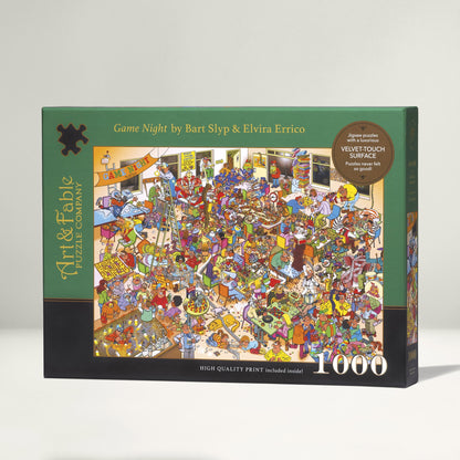 Game Night by Bart Slyp & Elvira Errico, 1000 Piece Puzzle