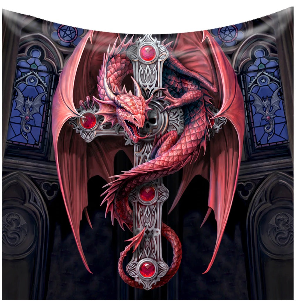 Gothic Protector by Anne Stokes, Fleece Blanket