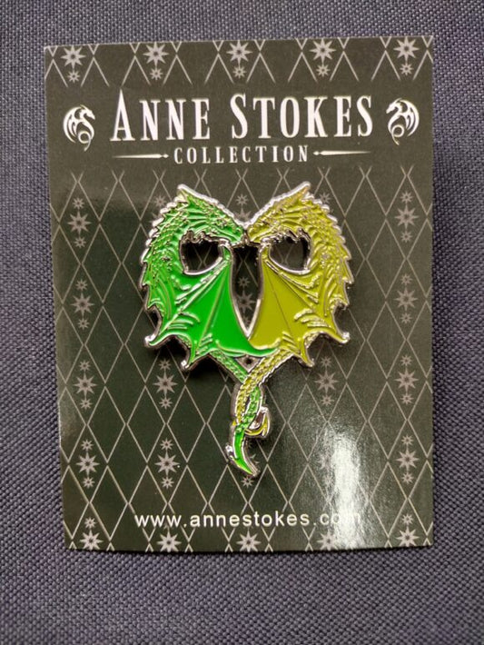 Dragon Heart af Anne Stokes, Pin (Grøn)