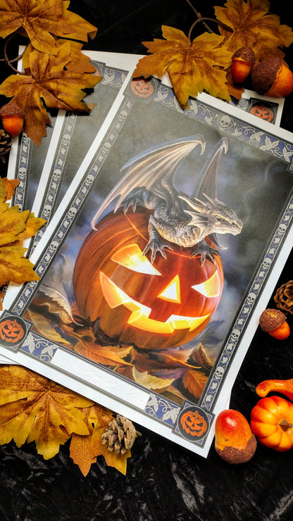 Limited Edition signed prints of Trick or Treat by Anne Stokes