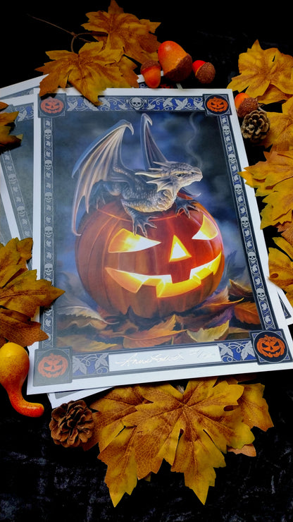 Limited Edition signed prints of Trick or Treat by Anne Stokes