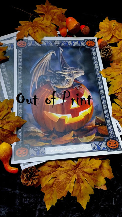 Limited Edition signed prints of Trick or Treat by Anne Stokes