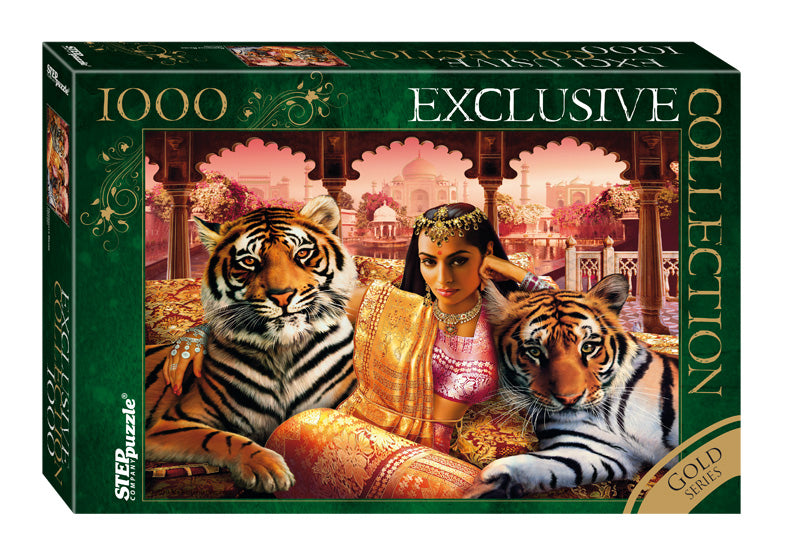 Indian Princess af Andrew Farley, 1000 brikkers puslespil guld ætset