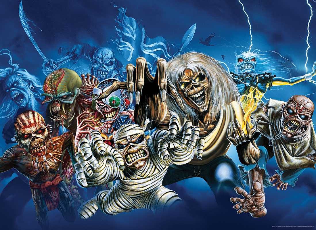 Iron Maiden - De gezichten van Eddie, puzzel van 1000 stukjes