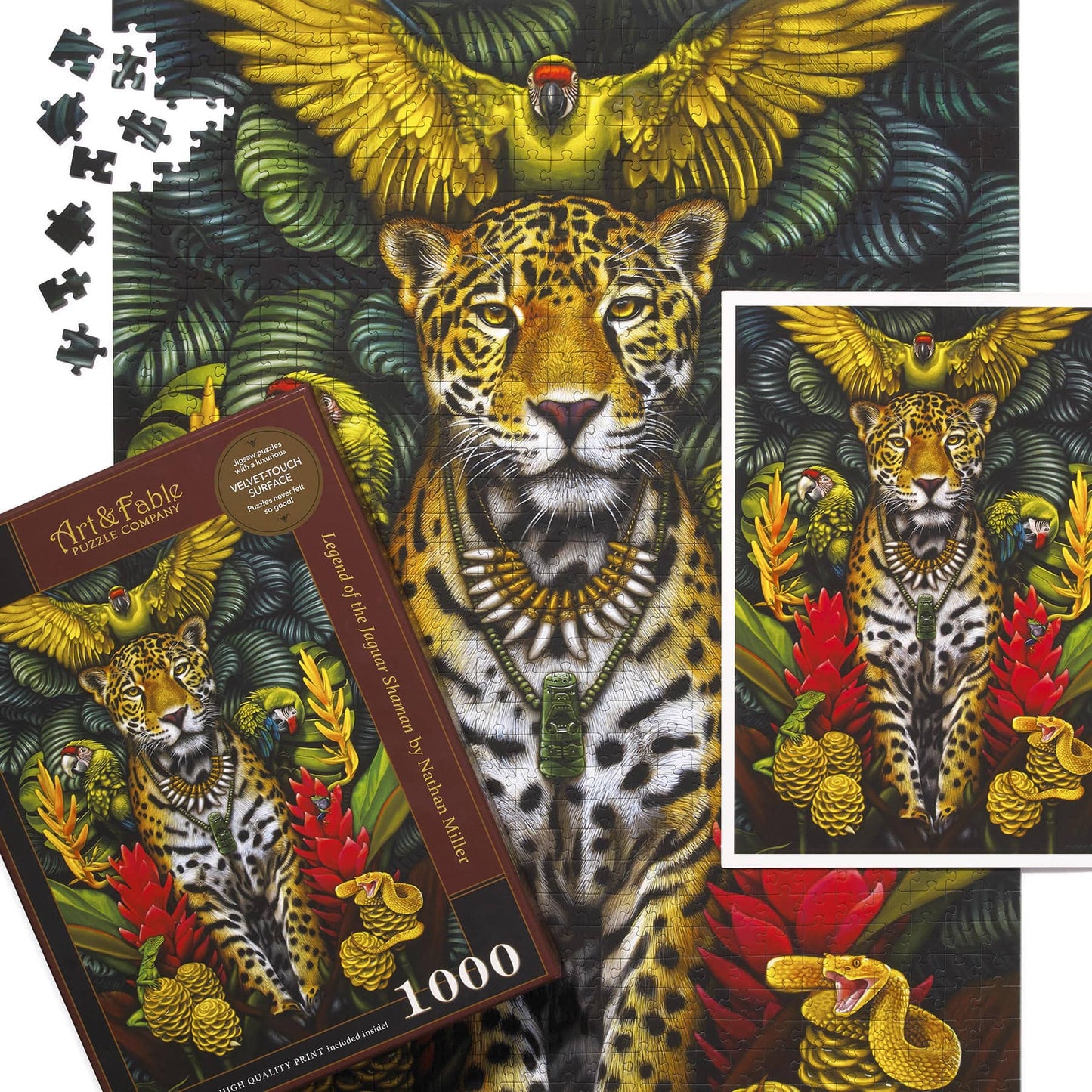 Legende van de Jaguar-sjamaan door Nathan Miller, puzzel van 1000 stukjes