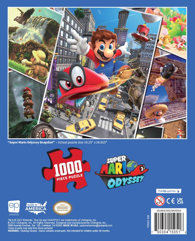 Super Mario - Odyssey af Nintendo, 1000 brikker puslespil
