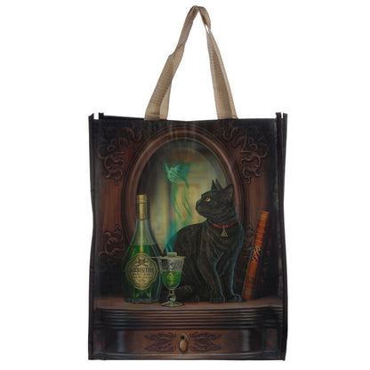 Lisa Parker Absinthe Cat Reusable Shopping Bag